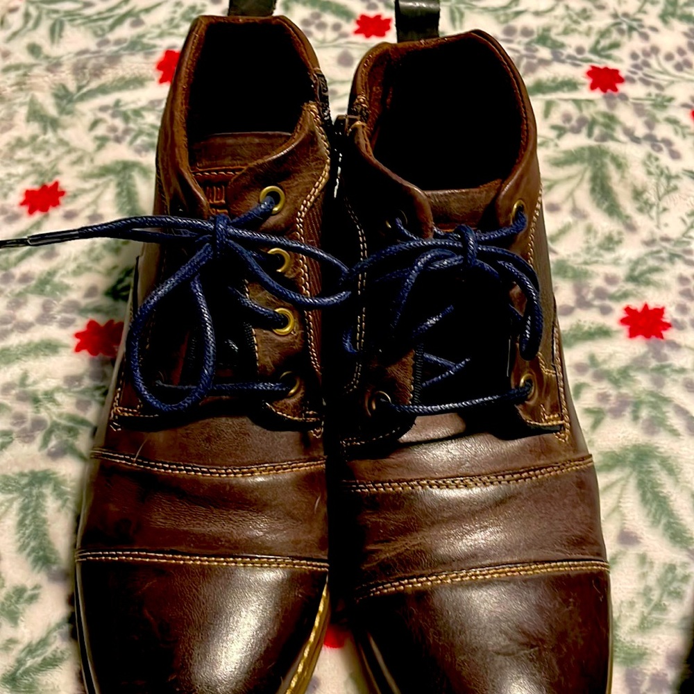 Steve Madden zipper boots for men